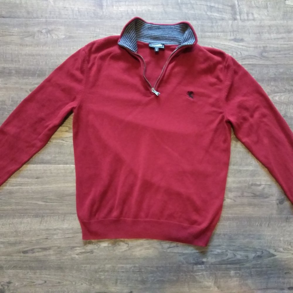 Express Quarter Zip Red Sweater